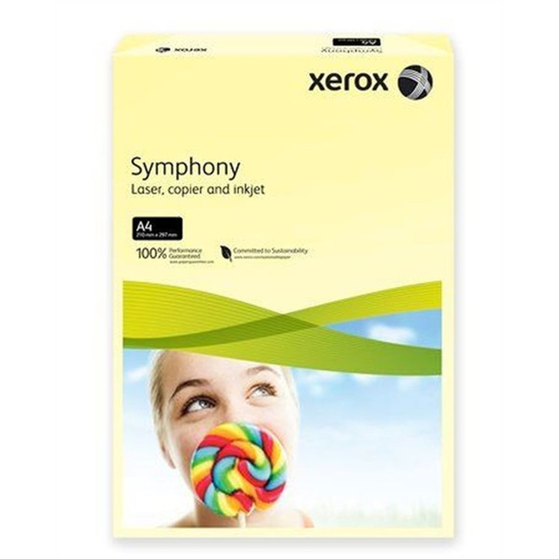 Xerox Symphony A4 80g pasztel citrom másolópapír Xerox Symphony A4 80g pasztel citrom másolópapír