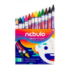 Nebuló háromszög zsírkréta készlet 12db (NZSK-TR-12)