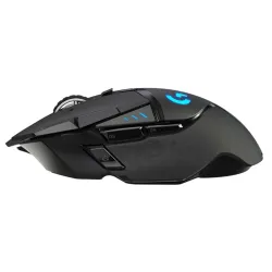 LOGITECH Egér - G502 Lightspeed RGB Vezeték Nélküli Gaming, Fekete