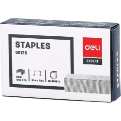 Deli Expert 26/6 1000db tűzőkapocs