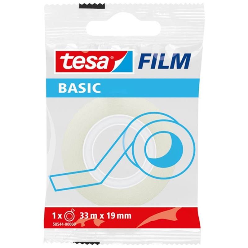 Tesa 58544 Basic 33mx19 mm 1 db átlátszó ragasztószalag Tesa 58544 Basic 33mx19 mm 1 db átlátszó ragasztószalag