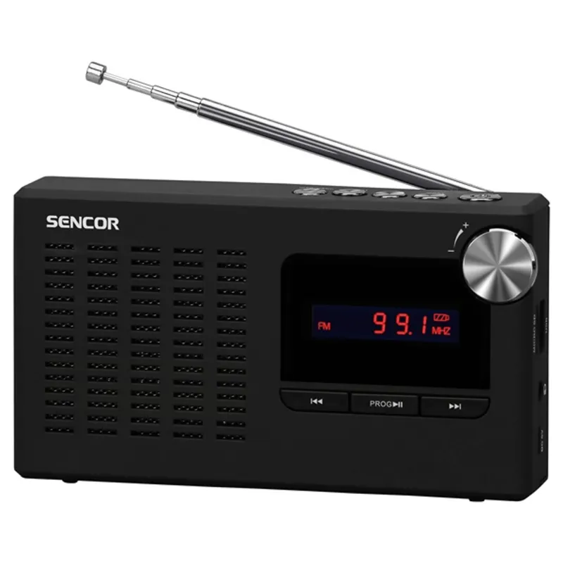 Sencor SRD 2215 USB/SD bemenettel fekete táskarádió Sencor SRD 2215 USB/SD bemenettel fekete táskarádió
