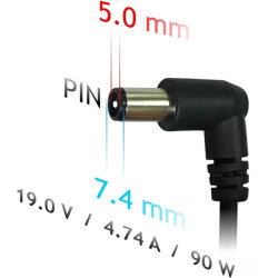 AKYGA AK-ND-04 notebook power adapter AK-ND-04 19V/4.74A 90W 7.4x5.0 mm + pin HP