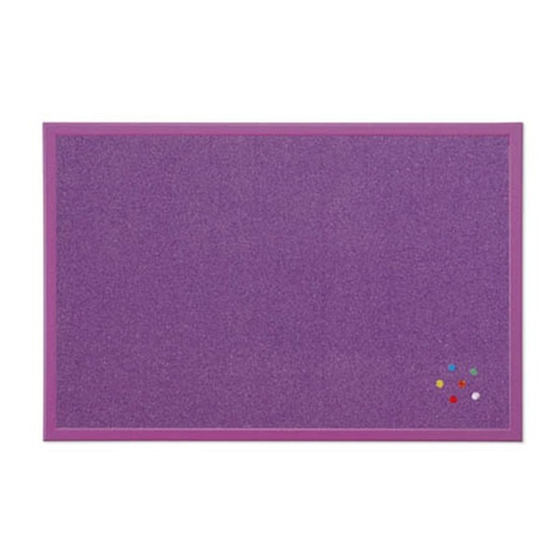 Bi-Office 40x60cm fakeretes lila parafatábla Bi-Office 40x60cm fakeretes lila parafatábla