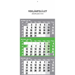 Realsystem 2022-es 6061-80 12lapos zöld speditőr naptár