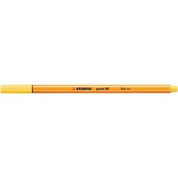 STABILO Tűfilc, 0,4 mm, STABILO "Point 88", sárga