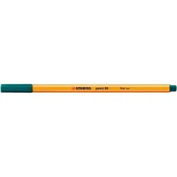 STABILO Tűfilc, 0,4 mm, STABILO "Point 88", fenyőzöld