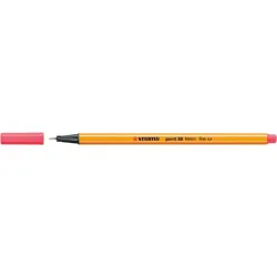STABILO Tűfilc, 0,4 mm, STABILO "Point 88", neon piros