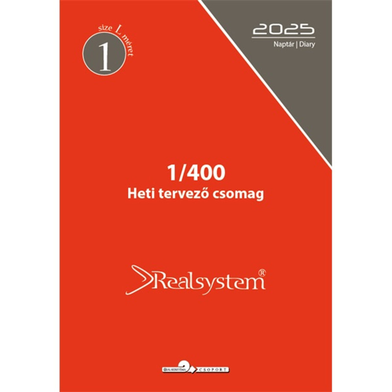 Realsystem 2022-es 1/400 éves heti beosztású gyűrűs naptár kiegészítő Realsystem 2022-es 1/400 éves heti beosztású gyűrűs naptár kiegészítő