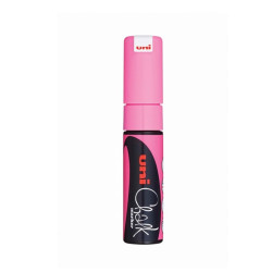 UNI Chalk Marker Pen PWE-8K Broad Chisel Tip - Fluorescent Pink