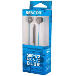 Sencor SEP 172 mikrofonos kék fülhallgató