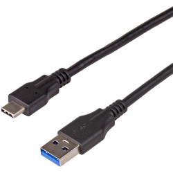 Akyga AK-USB-15 USB3.1 Type-C / USB A cable 1m Black