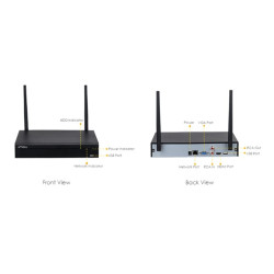 Imou NVR rögzítő - NVR1104HS-W (4 csatorna, H265, 1080P@30fps, HDMI, VGA, USB, 1x Sata (max 8TB), 1x RJ45)