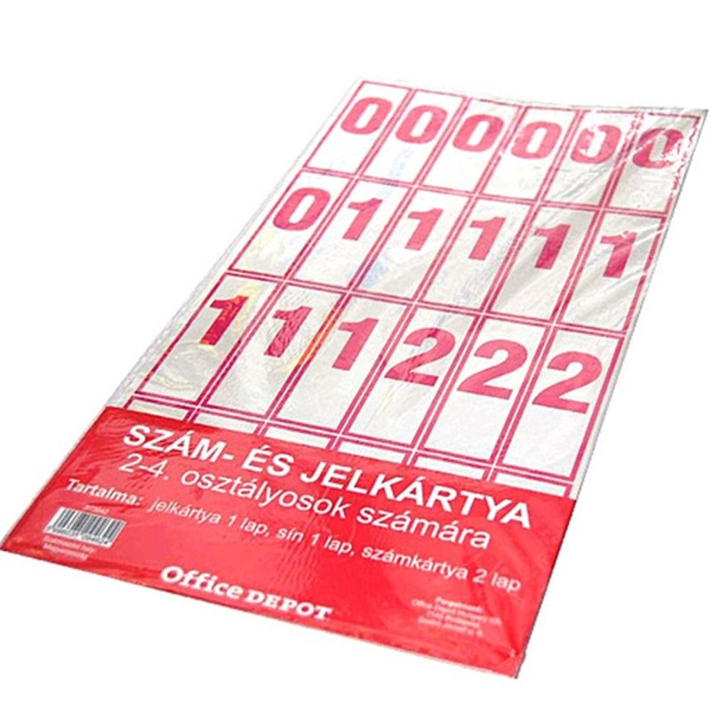 2-4. osztályos 2 ív szám-/jelkártya 2-4. osztályos 2 ív szám-/jelkártya