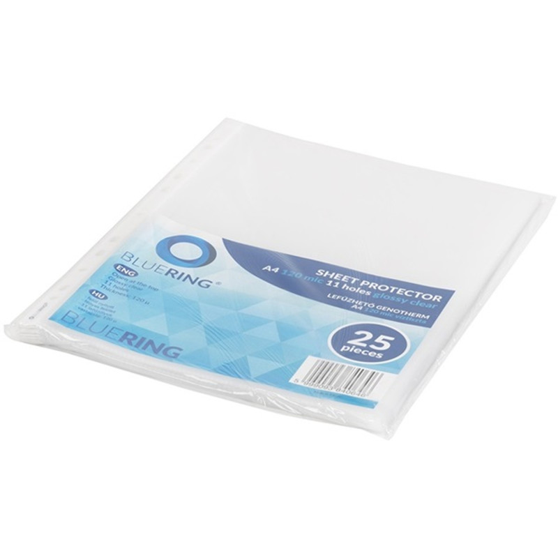Bl A4 120 micron víztiszta 25db/csomag lefűzhető genotherm Bl A4 120 micron víztiszta 25db/csomag lefűzhető genotherm