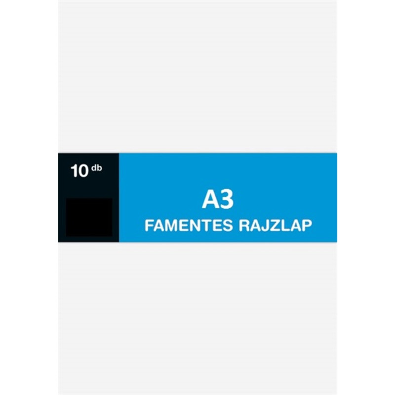 A3 120g famentes 10db/csomag rajzlap A3 120g famentes 10db/csomag rajzlap