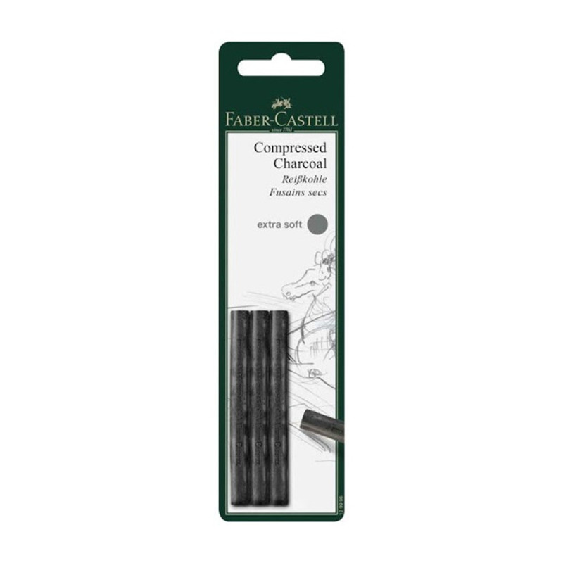 Faber-Castell AG Pitt extrapuha 3db-os préselt faszén Faber-Castell AG Pitt extrapuha 3db-os préselt faszén