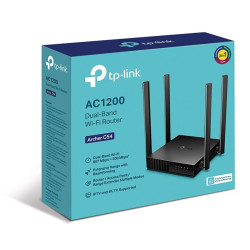 TP-LINK Wireless Router Dual Band AC1200 1xWAN(100Mbps) + 4xLAN(100Mbps), Archer C54