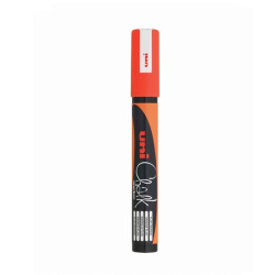 UNI Chalk Marker Pen PWE-5M Medium Bullet Tip - Fluorescent Orange