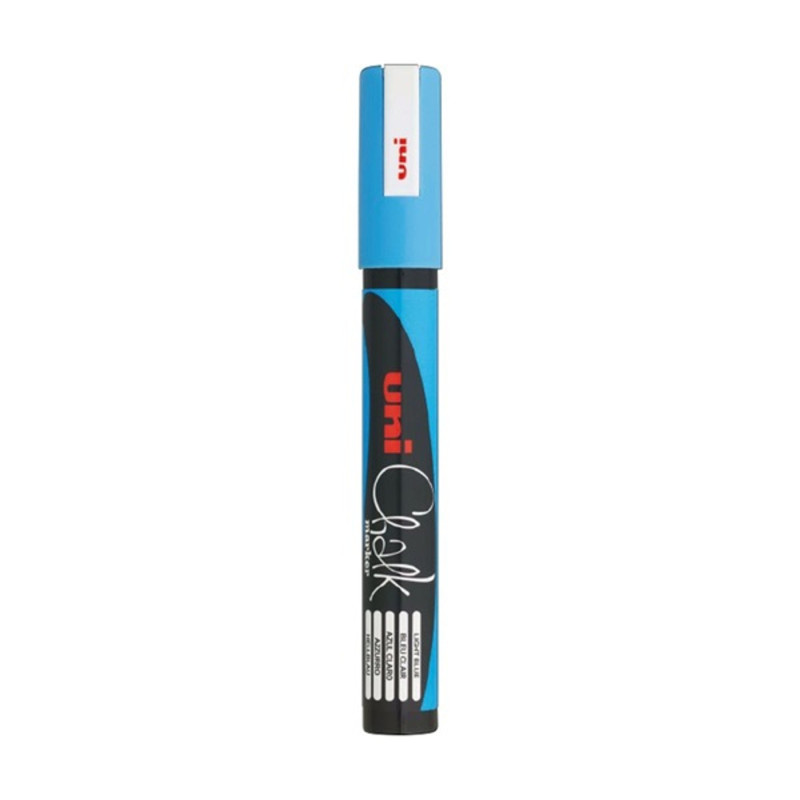 Uni Chalk PWE-5M világoskék folyékony krétafilc Uni Chalk PWE-5M világoskék folyékony krétafilc