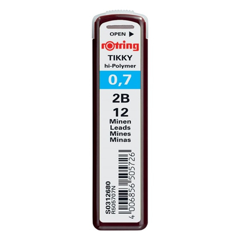 Rotring 0,7mm 2B nyomósirón betét Rotring 0,7mm 2B nyomósirón betét