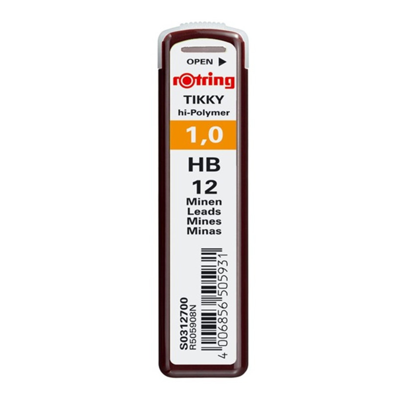 Rotring 1mm HB 12db-os nyomósirón betét Rotring 1mm HB 12db-os nyomósirón betét