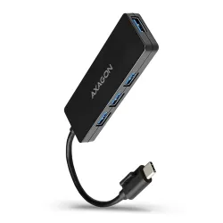 Axagon HUE-G1C 4-portos USB-C hub fekete