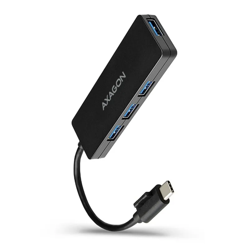 Axagon HUE-G1C 4-portos USB-C hub fekete Axagon HUE-G1C 4-portos USB-C hub fekete