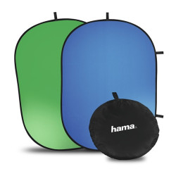 HAMA 21570, ÖSSZECSUKHATÓ HÁTTÉR "2IN1", ZÖLD/KÉK, 150 x 200CM
