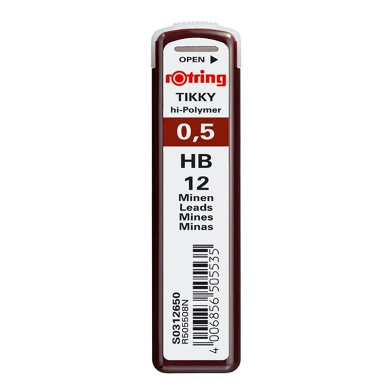 Rotring 0,5mm HB 12db-os nyomósirón betét Rotring 0,5mm HB 12db-os nyomósirón betét