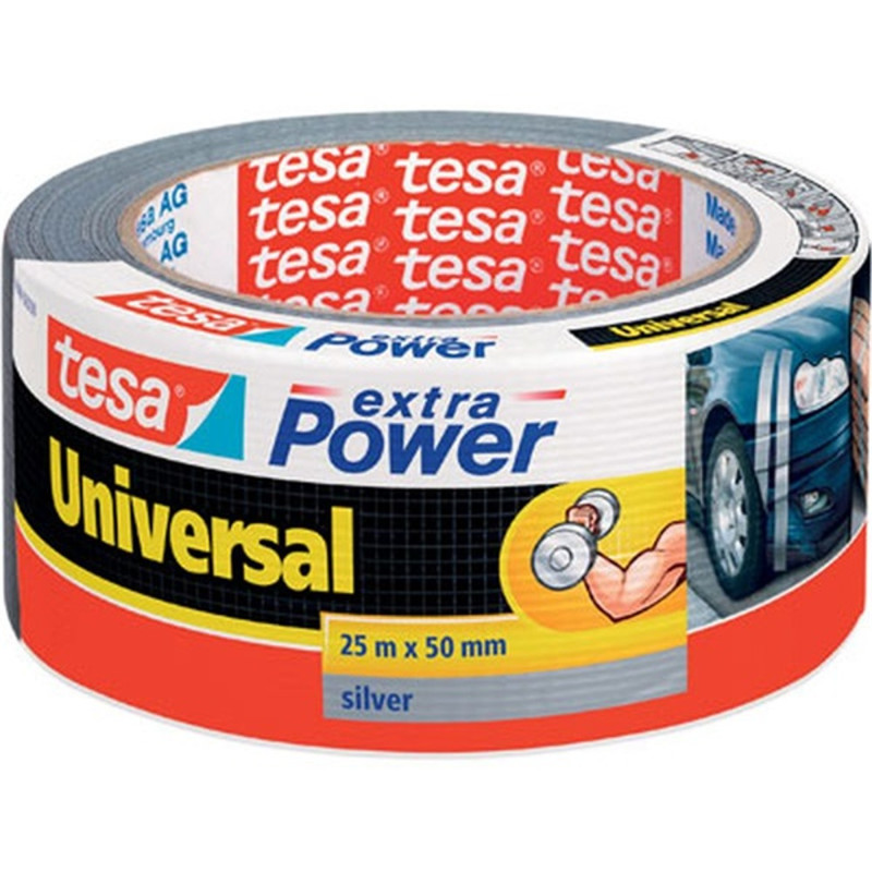 Tesa 56388 Extra Power 50mmx25 m ezüst szövetszalag Tesa 56388 Extra Power 50mmx25 m ezüst szövetszalag