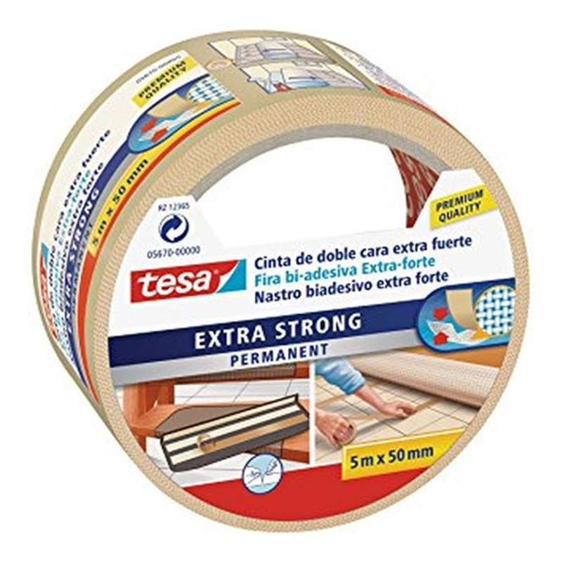 Tesa 05670 50mmx5 m extra erős kétoldalas ragasztószalag Tesa 05670 50mmx5 m extra erős kétoldalas ragasztószalag