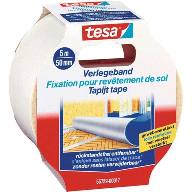 Tesa 50mmx5m visszaszedhető szövet kétoldalas ragasztószalag Tesa 50mmx5m visszaszedhető szövet kétoldalas ragasztószalag