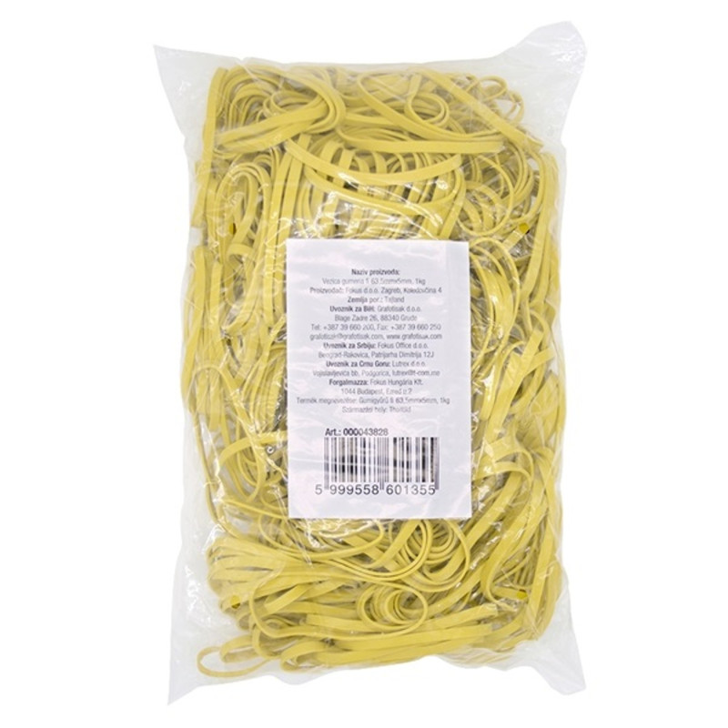 63,5x5mm 1kg/cs sárga postázó gumigyűrű 63,5x5mm 1kg/cs sárga postázó gumigyűrű
