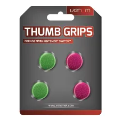 VENOM Nintendo Switch Kiegészítő Thumb Grips Pink és Zöld (4-PACK), VS4917