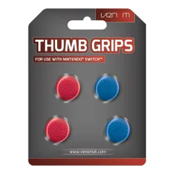 Venom piros és kék Thumb Grips (4x) Nintendo Switch kontrollerhez
