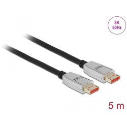 DeLock DisplayPort cable 8K 60 Hz 5m Black