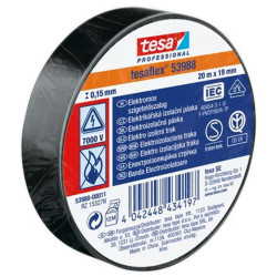 Tesa 20mx19mm fekete szigetelőszalag
