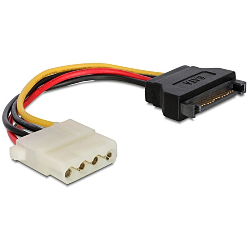 Kábel Delock 60115 15pin SATA apa - 4pin Molex anya hálózati Kábel Delock 60115 15pin SATA apa - 4pin Molex anya hálózati