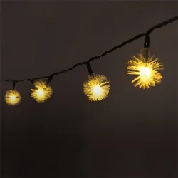 IRIS Zúzmara alakú 3cm/5m/IPX3 szabványos/meleg fehér/20db LED-es/napelemes fénydekoráció  (315-01)