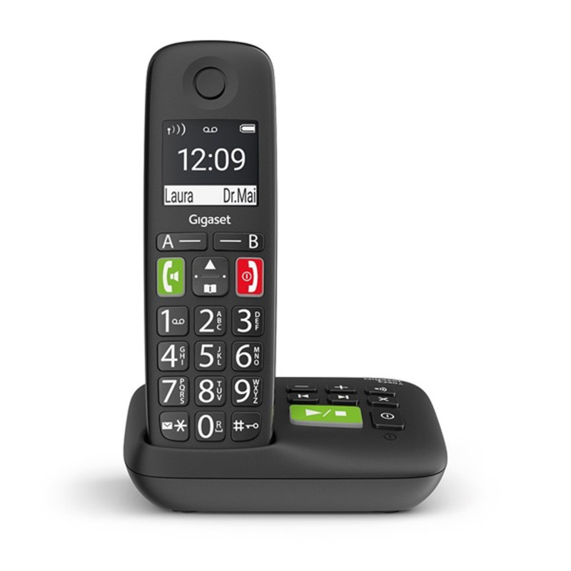 GIGASET ECO DECT Telefon E290A fekete, üzenetrögzítő GIGASET ECO DECT Telefon E290A fekete, üzenetrögzítő
