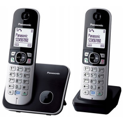 Panasonic KX-TG6812PDB Duo DECT telefon fekete
