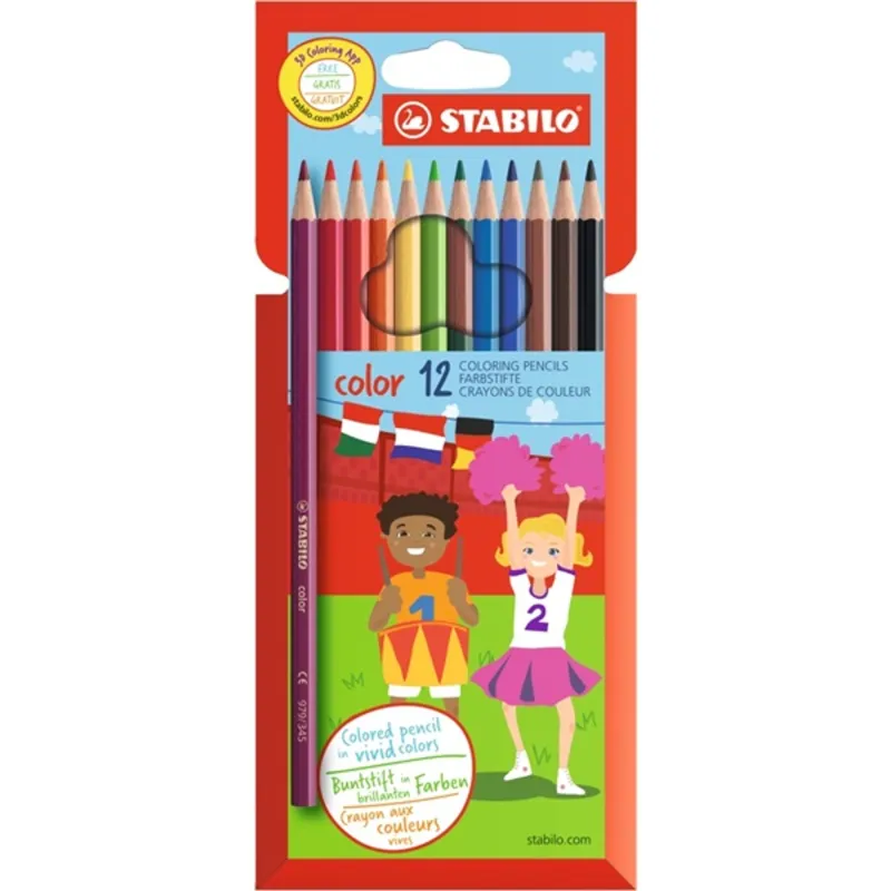 Stabilo 1912/77 12db-os vegyes színű színes ceruza Stabilo 1912/77 12db-os vegyes színű színes ceruza