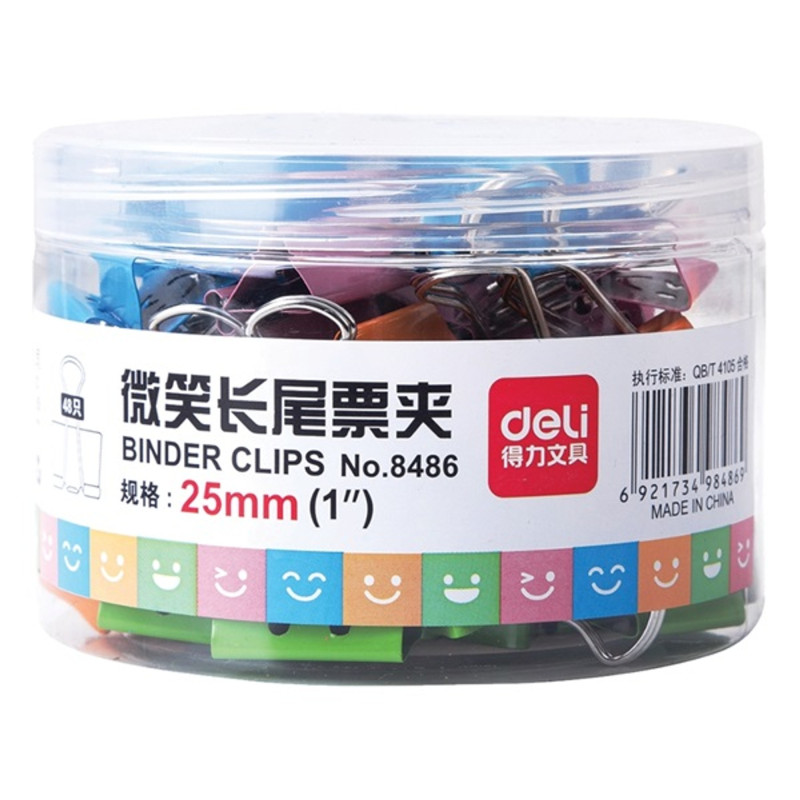Deli Smile-1 25mm 48db-os iratcsipesz Deli Smile-1 25mm 48db-os iratcsipesz