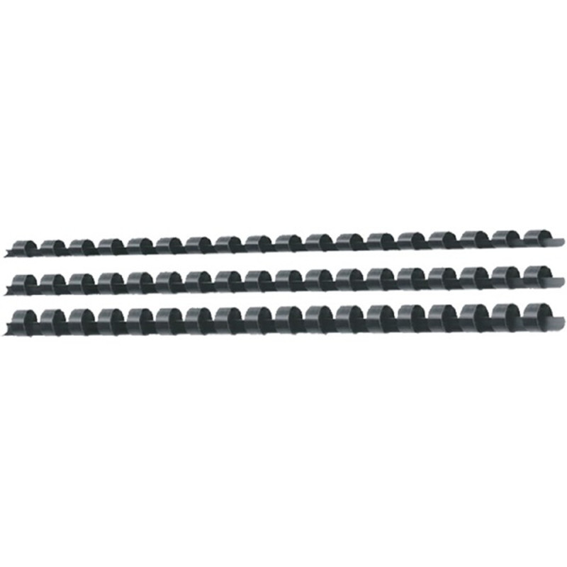 Deli 6mm 30db-os fekete műanyag spirál Deli 6mm 30db-os fekete műanyag spirál