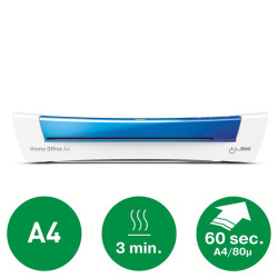 LEITZ "iLam Home Office" A4 laminálógép kék (73680036)