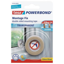 Tesa 55743 1,5mx19mm beltéri átlátszó montázsszalag