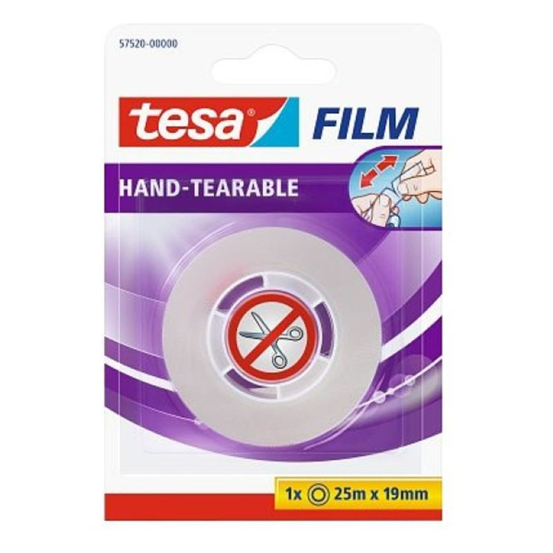 Tesa 57520 TesaFILM 25mx19 mm kézzel téphető ragasztószalag Tesa 57520 TesaFILM 25mx19 mm kézzel téphető ragasztószalag