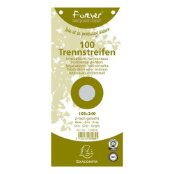 Exacompta 105x240mm 100db/cs szürke elválasztócsík