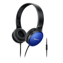 Panasonic RP-HF300ME kék vezetékes, mikrofonos  fejhallgató